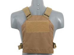 Simple Plate Carrier with Dummy Soft Armor Inserts Coyote