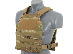 Simple Plate Carrier with Dummy Soft Armor Inserts Multicam